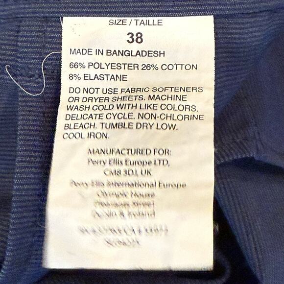 PGA Tour Navy Blue Athletic Performance Chino Golf Shorts 9" - Men's 38 - Picture 7 of 7